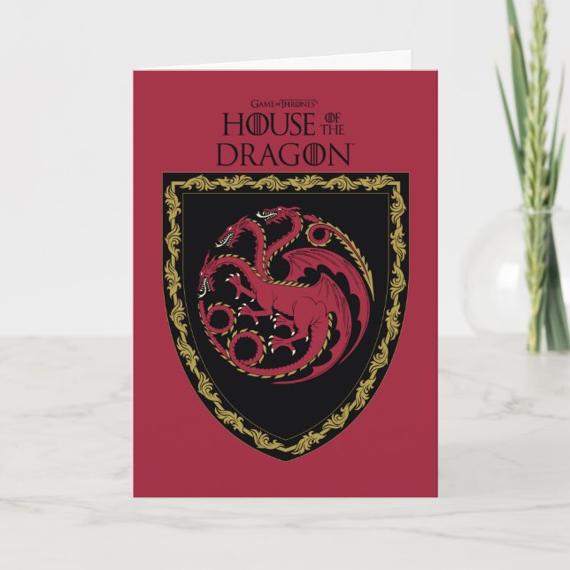 Carte MAISON DU DRAGON | Maison Targaryen Crest (Devant)