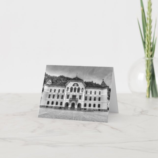 Carte Maison du gouvernement du Liechtenstein (Devant)