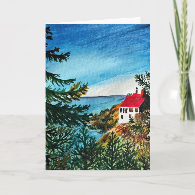 Carte Maison en Oregon en bord de mer (Devant)