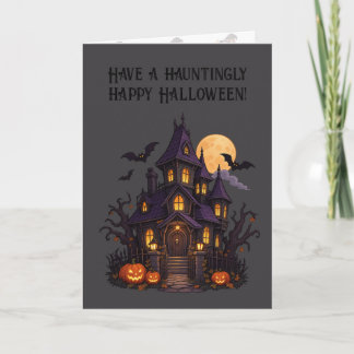 Carte Maison hantée – Conception d'Halloween 🎃