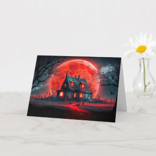 Carte Maison hantée d'Halloween