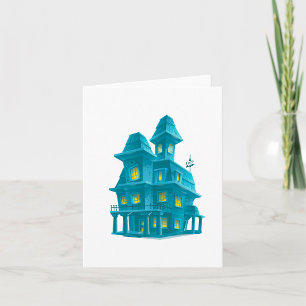 Carte Maison Hantée Fantôme Halloween Maison de l'Epouva