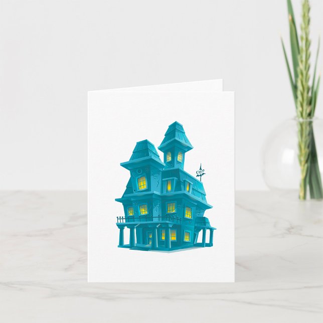 Carte Maison Hantée Fantôme Halloween Maison de l'Epouva (Créateur téléchargé)