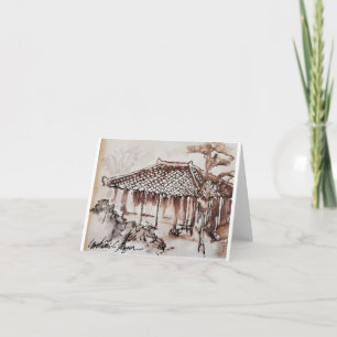 Carte Maison traditionnelle okinawaïenne (Japon)