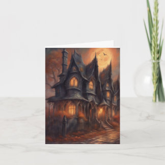 Carte Maison victorienne hantée Halloween téléchargement