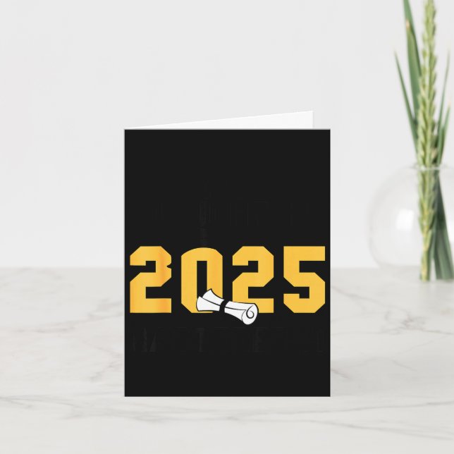 Carte Maîtrise de fille diplôme de master 2025 (Devant)