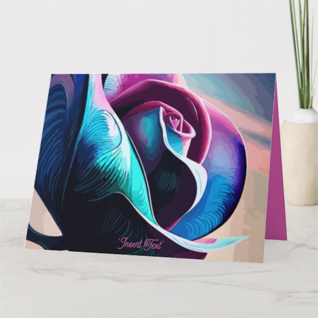 Carte Majesté de minuit : La beauté noire des Roses noir (Devant)