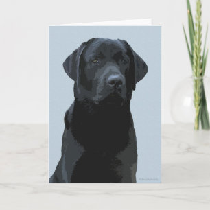 Carte Majestic - Black Dog Art - Black Labrador