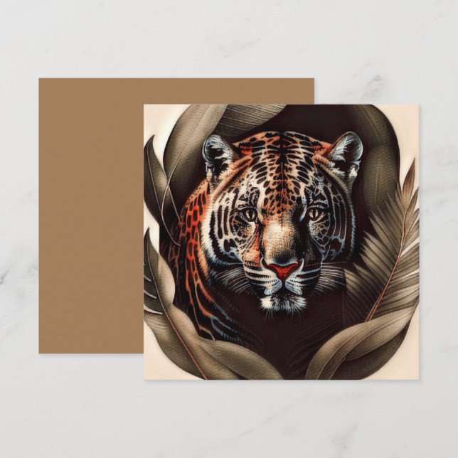 Carte Majestic Jaguar - Roi De La Jungle (Devant / Derrière)