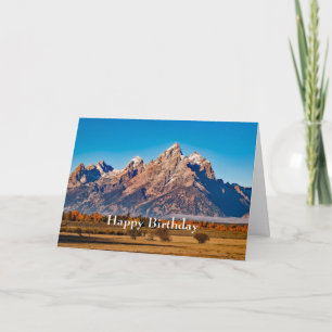 Carte Majestic Teton Mountains Automne Photo Anniversair