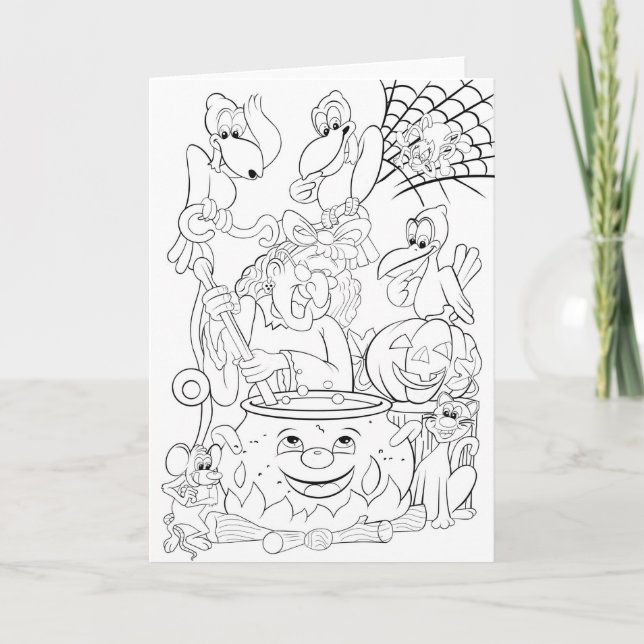 Carte Make and color your own Halloween card (Devant)