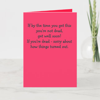 Carte Malade ou mort