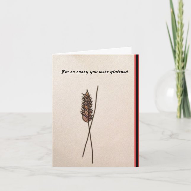 Carte Maladie coeliaque (Devant)