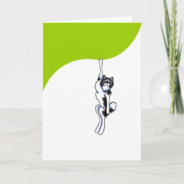 Carte Malamute d'Alaska collant (Devant)