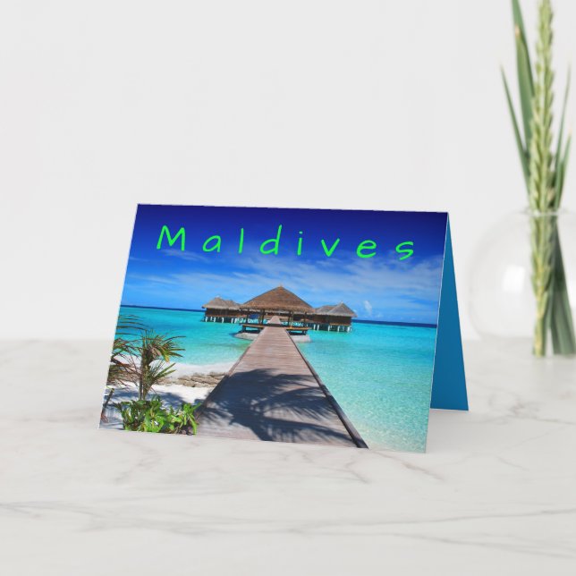 Carte Maldives Tropical Island Resort (Devant)