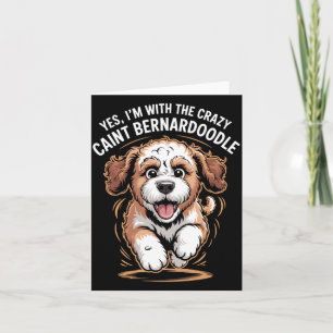 Carte Mâle Drôle Mignon Race De Chien De Compagnie Avec 