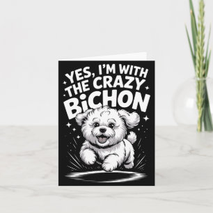 Carte Mâle Drôle Mignon Race De Chien De Compagnie Avec