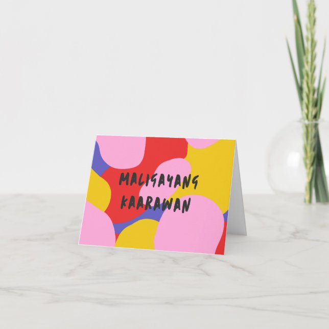 Carte Maligayang kaarawan, Tagalog, anniversaire philipp (Devant)