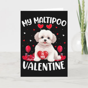 Carte Maltipoo est mon cœur de la Saint-Valentin Maltipo