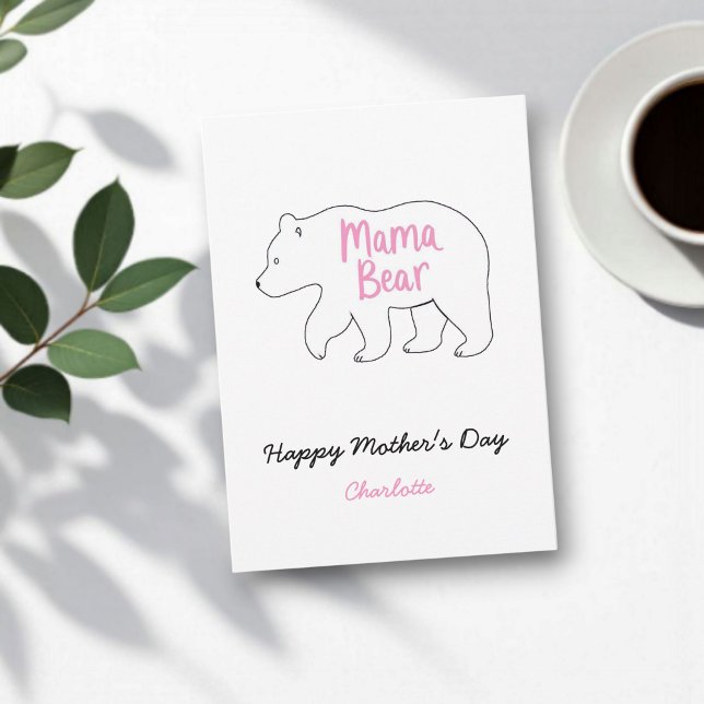Carte Mama Bear | Fête des Mères mignonnes et amusantes (Créateur téléchargé)