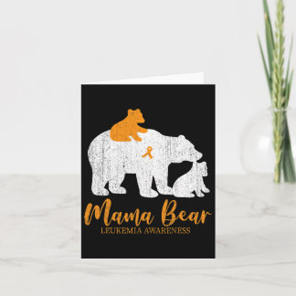 Carte Mama Bear Leukemia Sensibilisation Femmes Hommes