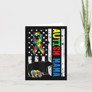 Carte Mama Bear Matching Famille Cadeaux de Sensibilisat