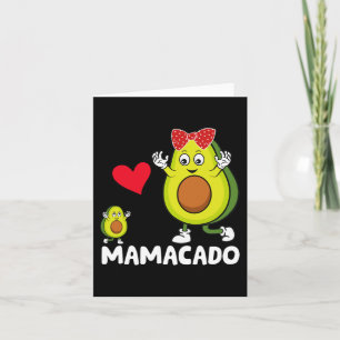 Carte Mama Best Mom Avocado Mamacado Joyeuse fête des mè