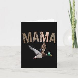 Carte Mama Chasse au canard Un canard chanceux 1er anniv