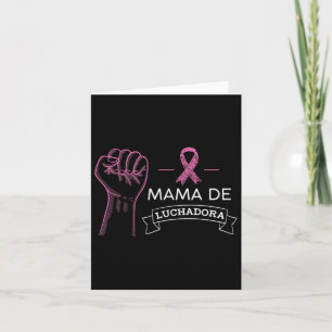 Carte Mama De Luchadora Sensibilisation au cancer du sei