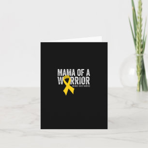 Carte Mama D'Un Guerrier Ribbo De Sensibilisation Au Can