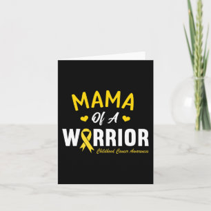 Carte Mama D'Un Héros Guerrier Sensibilisation Au Cancer