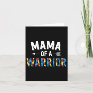 Carte Mama D'Une Famille De Guerriers Mère World Autism