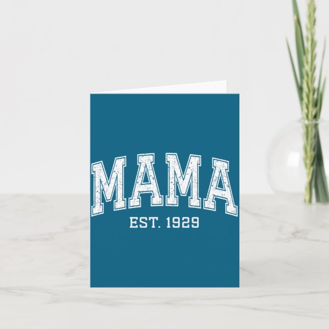 Carte Mama Est 1929 Mom D Mothers Day Ized  (Devant)