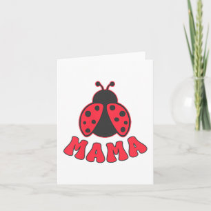 Carte Mama Ladybug Fille Premier Anniversaire Famille Te