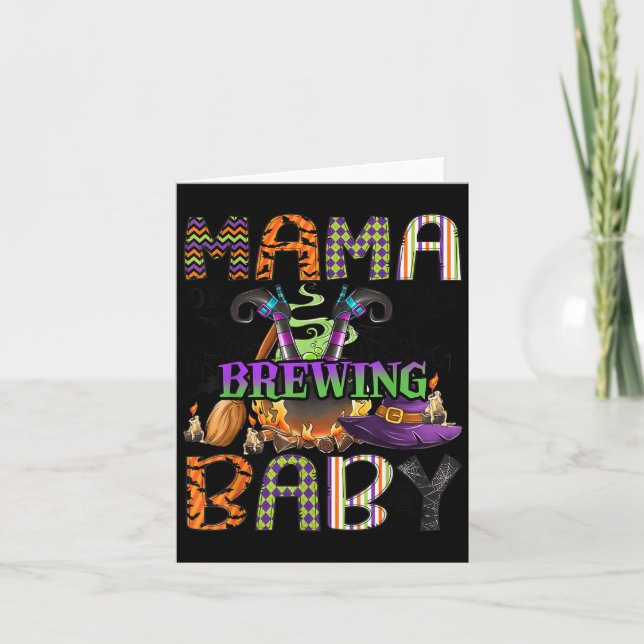 Carte Mama Of Brewing Baby Halloween One Soky Mama  (Devant)