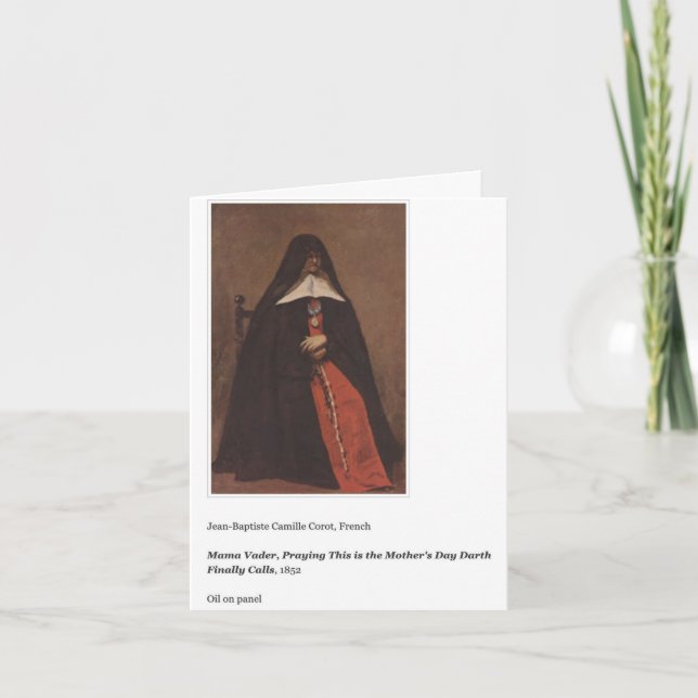 CARTE MAMA VADER MOTHER'S DAY CARD (Devant)