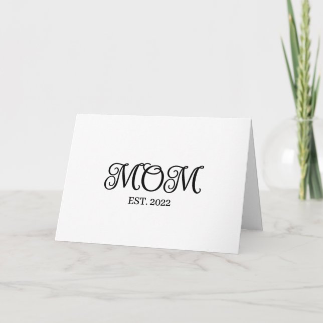 Carte Maman a établi le script moderne de la fête des mè (Devant)