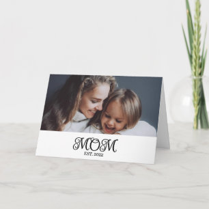 Carte Maman a établi le script moderne de la fête des mè