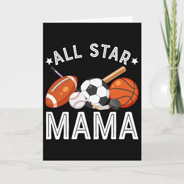Carte Maman All Star du garçon d'anniversaire Sketll Foo (Devant)