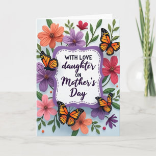 Carte maman amour de fleur de pêcher