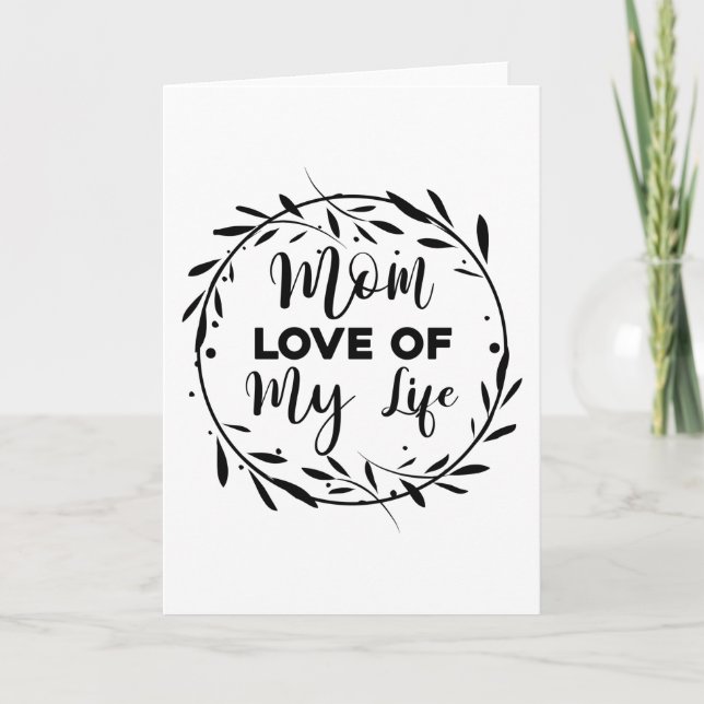 Carte Maman Amour de ma vie (Devant)