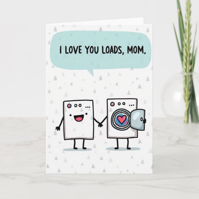 Carte maman amour motif triangle (Devant)