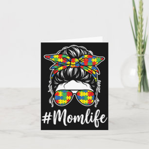 Carte Maman Autisme Énigme Nœud Chignon Méssé Sensibilis