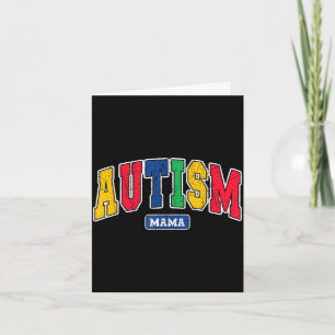 Carte Maman autiste maman ausome sensibilisation mère so