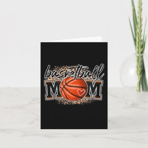 Carte Maman basket-ball léopard basket-ball maman senior