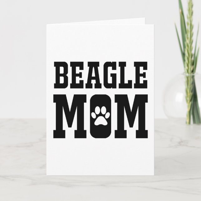 Carte Maman beagle (Devant)