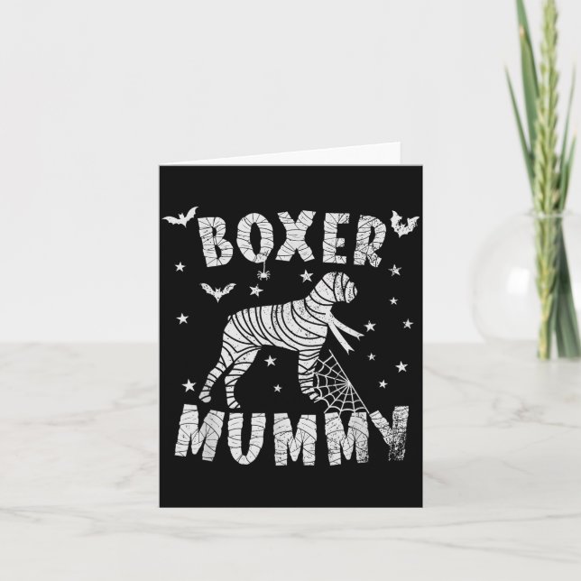 Carte Maman Boxer - Halloween (Devant)