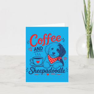 Carte Maman Café et Sheepadoodle Héros Fpirate Doggo Pat