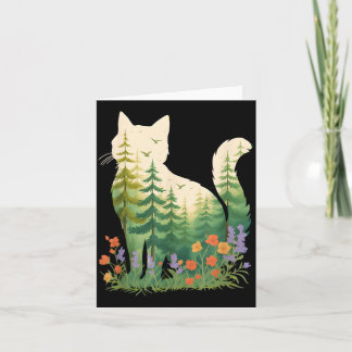 Carte Maman Chat Kawaii Jour de la Terre Cottagecore Pap