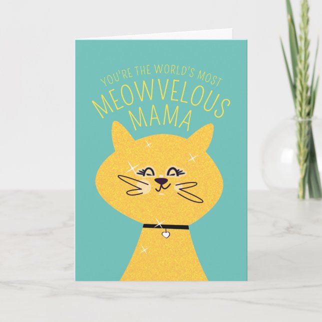 Carte Maman Chat Magnifique (Devant)